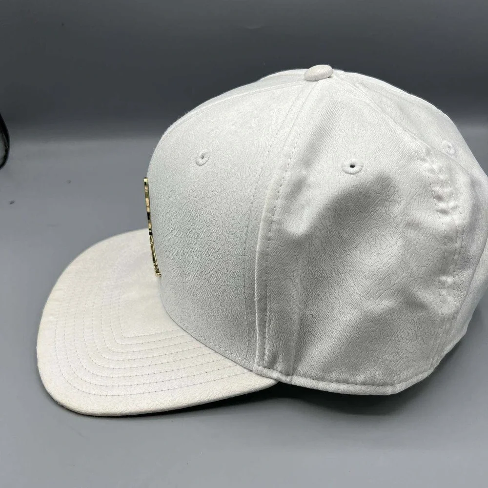 Air Jordan‎ Hat Men White Cement Elephant Gold Metal Jumpman Snap Back Cap